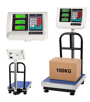 Elektroninės platforminės svarstyklės su atrama, 100 kg, 30 × 40 cm