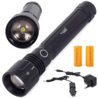 Bailong taktinis led žibintuvėlis su reguliuojamu šviesos spinduliu, CREE XHP50, P58