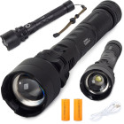 Taktinis LED žibintuvėlis Bailong su CREE XHP50, USB įkrovimu ir priartinimo funkcija, BL-P59-2-P50