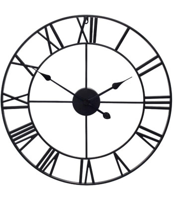 Romėniškas retro, vintage ir loft stiliaus 3D sieninis laikrodis, 50 cm