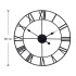 Romėniškas retro, vintage ir loft stiliaus 3D sieninis laikrodis, 50 cm
