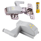 Spintelės vyriui skirta LED lemputė su baterija, pilka, 3 LED, 6,7 × 2 cm