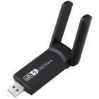 USB „Wi-Fi“ tinklo adapteris su antena, dviejų dažnių, 1300Mbps