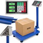 Elektroninės platforminės prekybinės svarstyklės su LCD ekranu, 300 kg