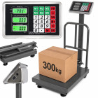 Elektroninės platforminės svarstyklės su atrama ir LCD ekranu, 300 kg