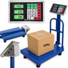 Elektroninės platforminės svarstyklės su atrama ir lcd ekranu, 100 kg