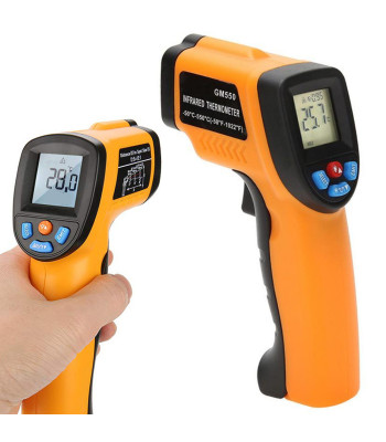 Bekontaktis infraraudonųjų spindulių pirometras su lazeriu, −50–+550 °C