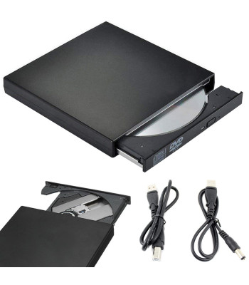 Išorinis CD/DVD skaitytuvas ir įrašytuvas su USB jungtimi