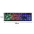 Žaidimų klaviatūra su RGB LED apšvietimu, membraninė, USB, juoda – 06207