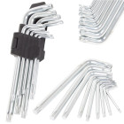 L formos Torx raktų rinkinys, 9 vnt., 1,5–10 mm