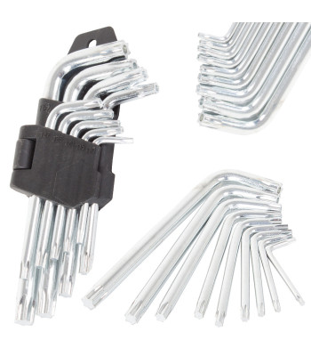 Torx raktų rinkinys, 9 vnt., T-10–T-50