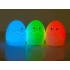 Vaikiška naktinė lempa – silikoninis kiaušinis, rgb, su pulteliu ir usb, 12,5 × 10 × 10 cm