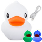 Vaikiška LED naktinė lemputė – silikoninė antienos formos, RGB, valdoma lietimu, USB, 13,5 × 12 × 11 cm