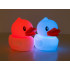 Vaikiška LED naktinė lemputė – silikoninė antienos formos, RGB, valdoma lietimu, USB, 13,5 × 12 × 11 cm