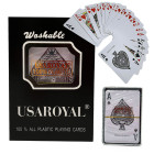 Plastiku dengtos pokerio kortos, 54 vnt.