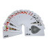 Plastiku dengtos pokerio kortos, 54 vnt.