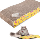 Horizontali banguota kartoninė draskyklė katei su katžole – 42,5 × 7 × 9 cm
