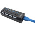 Usb šakotuvas su atskirais jungikliais, 4 x usb 3.0
