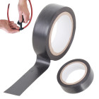 Juoda vandeniui atspari PVC izoliacinė juosta, 17 mm, 9 m