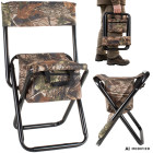Sulankstoma žvejybinė kėdė su atlošu ir termoizoliaciniu krepšiu