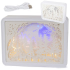 Popierinė 3D naktinė lempa su karpiniais, USB, 15 × 20 × 5 cm