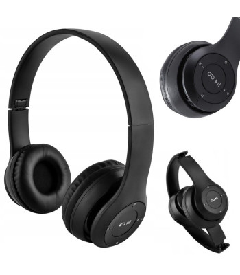 Belaidės Bluetooth ausinės su mikrofonu ir MP3 funkcija, P47