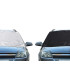Dvipusis automobilio priekinio stiklo uždangalas nuo saulės ir šerkšno, didelis, 160cm x 120cm