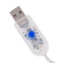 Įvairiaspalvė šviesos užuolaida su žvaigždėmis, 138 led lemputėmis, pulteliu ir usb jungtimi, 3 m