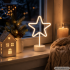 Pastatomas žvaigždės formos šviestuvas su usb maitinimu ir 100 led, didelis