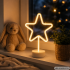 Pastatomas žvaigždės formos šviestuvas su usb maitinimu ir 100 led, didelis