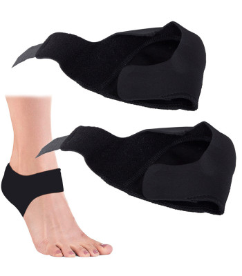 Neopreniniai kulnų įdėklai nuo kulno pentino su silikoniniu įdėklu, 2 vnt., 9 × 9 cm