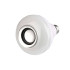 RGB LED lemputė su „Bluetooth“ garsiakalbiu ir nuotolinio valdymo pulteliu, E27