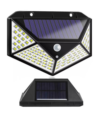 Saulės LED lempa su prieblandos ir judesio jutikliais, COB, 100 LED