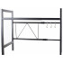 Reguliuojama plieninė virtuvės lentyna mikrobangų krosnelei, 44 cm, plotis 42–67 cm, gylis 32 cm