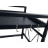 Reguliuojama plieninė virtuvės lentyna mikrobangų krosnelei, 44 cm, plotis 42–67 cm, gylis 32 cm