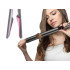 Plaukų tiesintuvas ir garbanojimo žnyplės su keraminėmis plokštelėmis bei LCD ekranu, 2w1