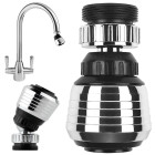 Pasukamas čiaupo ilgintuvas su aeratoriumi ir dviem srovės režimais, 360°, 5,4cm x 3,4cm