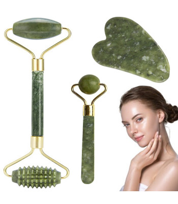 Jadeitinis veido masažuoklių rinkinys – 24360
