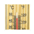 Medinis sieninis termometras vidaus ir lauko temperatūrai matuoti, 21,5 × 4 × 0,8 cm