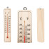 Medinis sieninis termometras vidaus ir lauko temperatūrai matuoti, 22 × 5 × 0,7 cm
