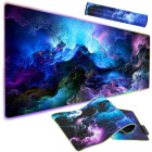 Žaidimų pelės kilimėlis su led rgb apšvietimu, xxl, 90 × 40 cm