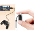 Juodas usb-c į usb-a 3.0 adapteris su otg funkcija – 1,5 cm × 3 cm