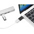 Juodas usb-c į usb-a 3.0 adapteris su otg funkcija – 1,5 cm × 3 cm