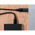 Juodas usb-c į usb-a 3.0 adapteris su otg funkcija – 1,5 cm × 3 cm