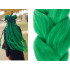 Sintetinių plaukų kasa ombre, žalia, 60 cm / 120 cm
