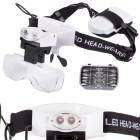 Akiniai-lupa laikrodžių remontui su 2 LED, 6x