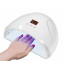 Manikiūro rinkinys su UV/LED lempa ir nagų freza, 12 LED, 12 W