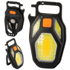 LED COB žibintuvėlis-pakabukas su atidarytuvu ir magnetu, įkraunamas per USB, 08370
