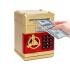 Interaktyvi taupyklė-seifas su PIN kodu banknotams ir monetoms, 13,5 × 19 × 12 cm