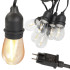 Lauko girlianda su LED lemputėmis, E27, IP44, 15 m